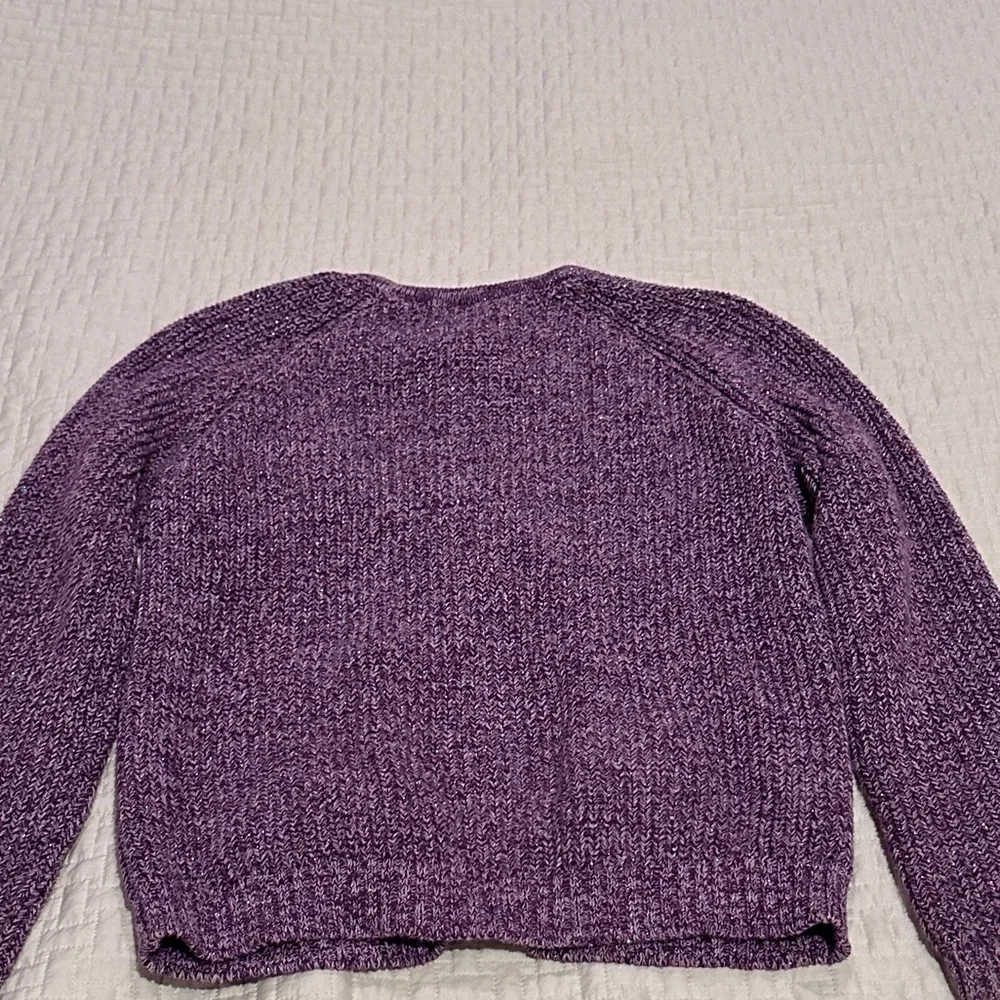 Gymboree Purple Zip Up Sweatshirt - Picture 3 of 3